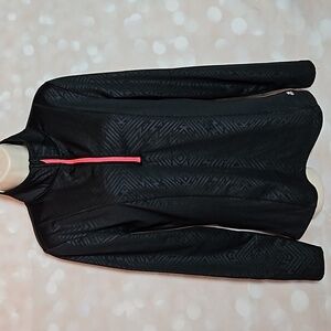 Marika | Black Fitted Quarter Zip Performance Sweatshirt